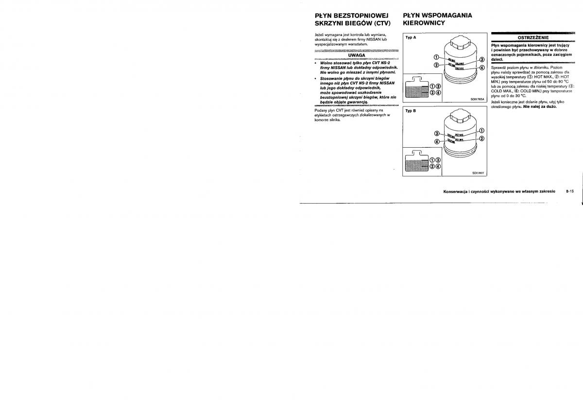 Nissan Murano I 1 Z50 instrukcja obslugi / page 196