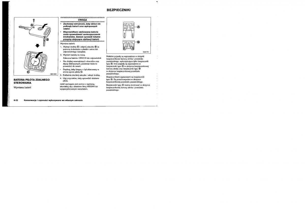 Nissan Murano I 1 Z50 instrukcja obslugi / page 203