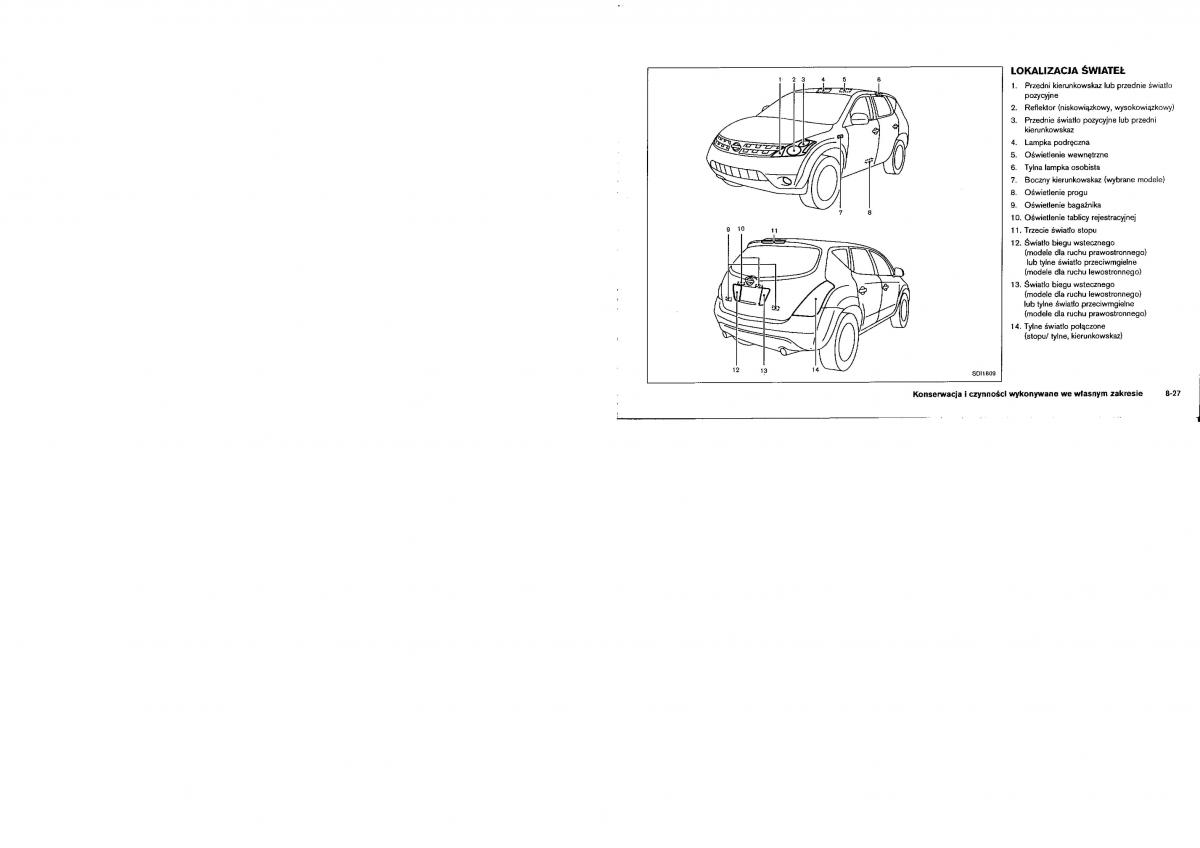 Nissan Murano I 1 Z50 instrukcja obslugi / page 208