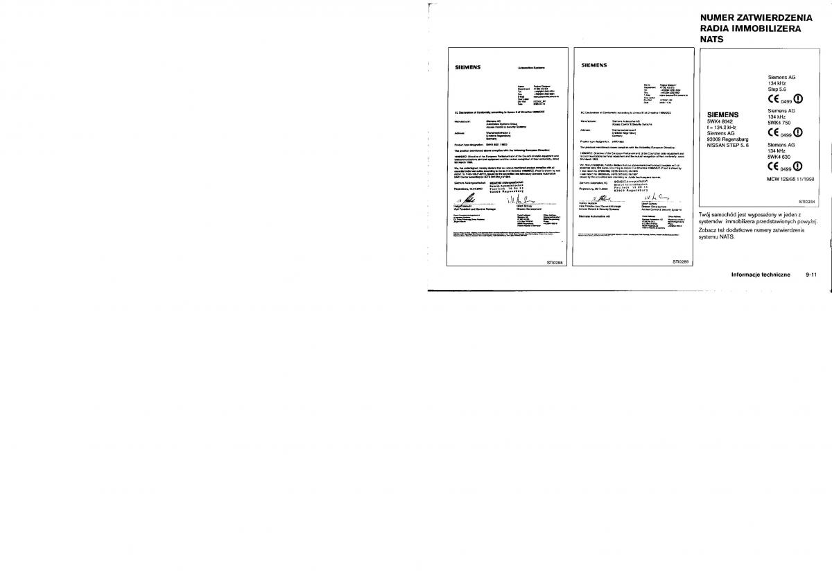 Nissan Murano I 1 Z50 instrukcja obslugi / page 226