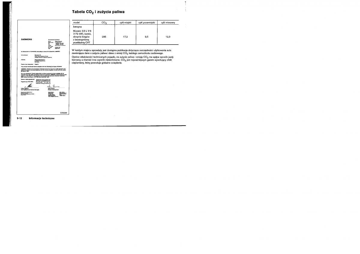 Nissan Murano I 1 Z50 instrukcja obslugi / page 227