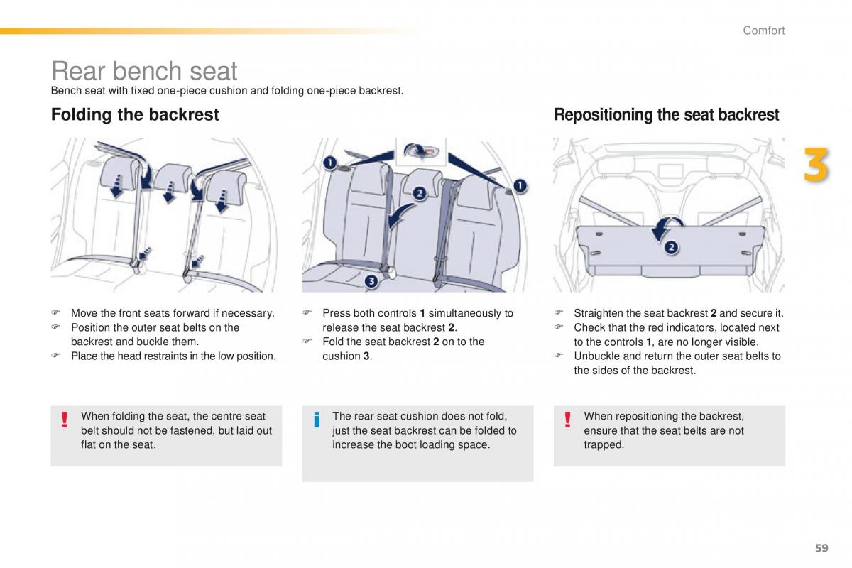 Peugeot 208 owners manual / page 61