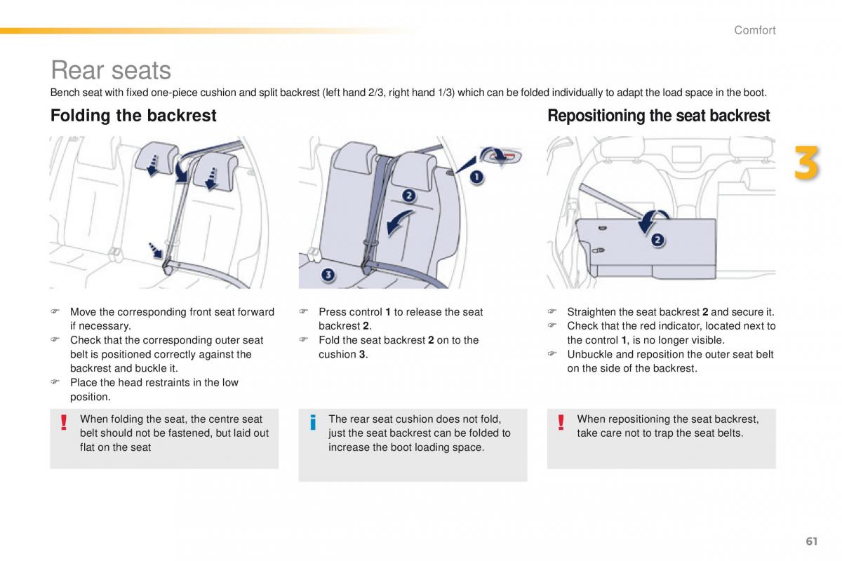 Peugeot 208 owners manual / page 63