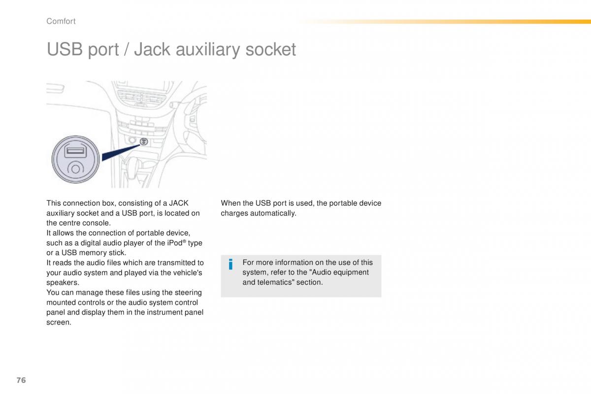 peugeot 208 owners manual / page 78