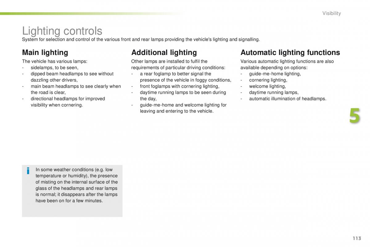 Peugeot 208 owners manual / page 115