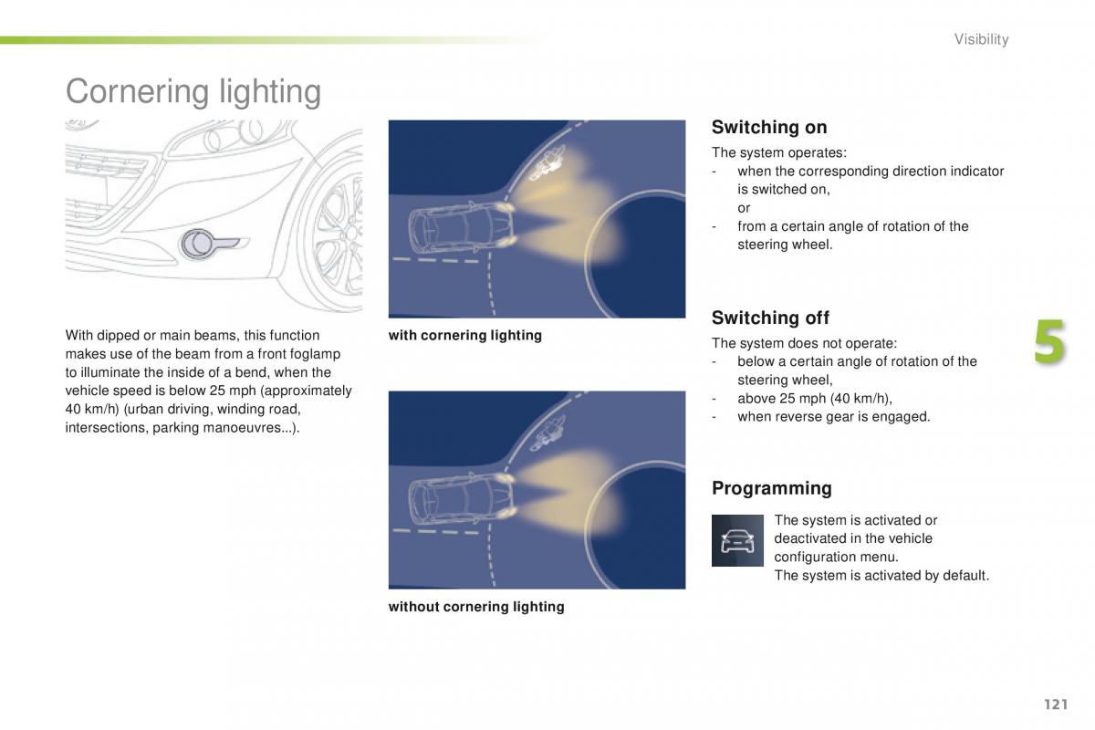 Peugeot 208 owners manual / page 123