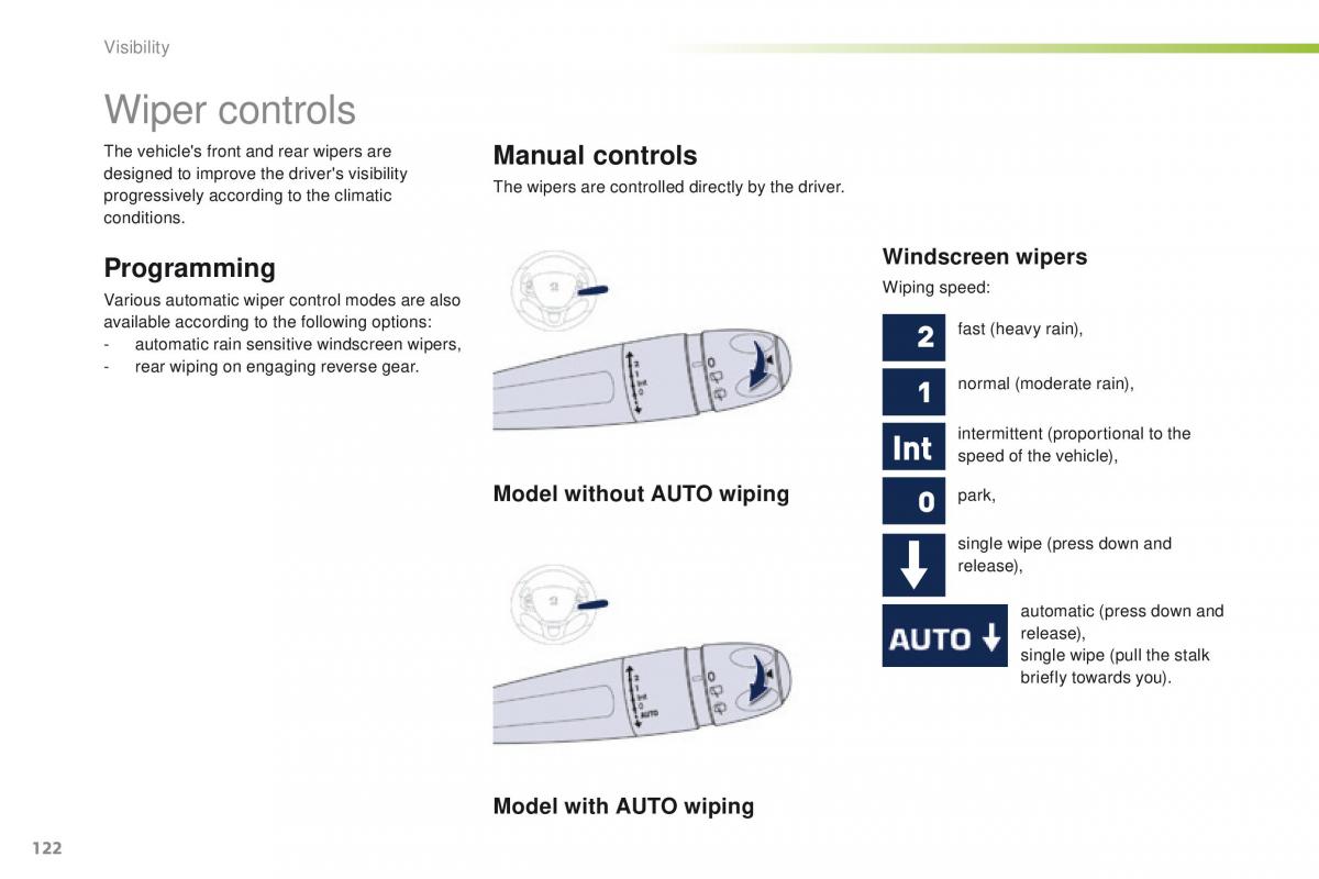 Peugeot 208 owners manual / page 124