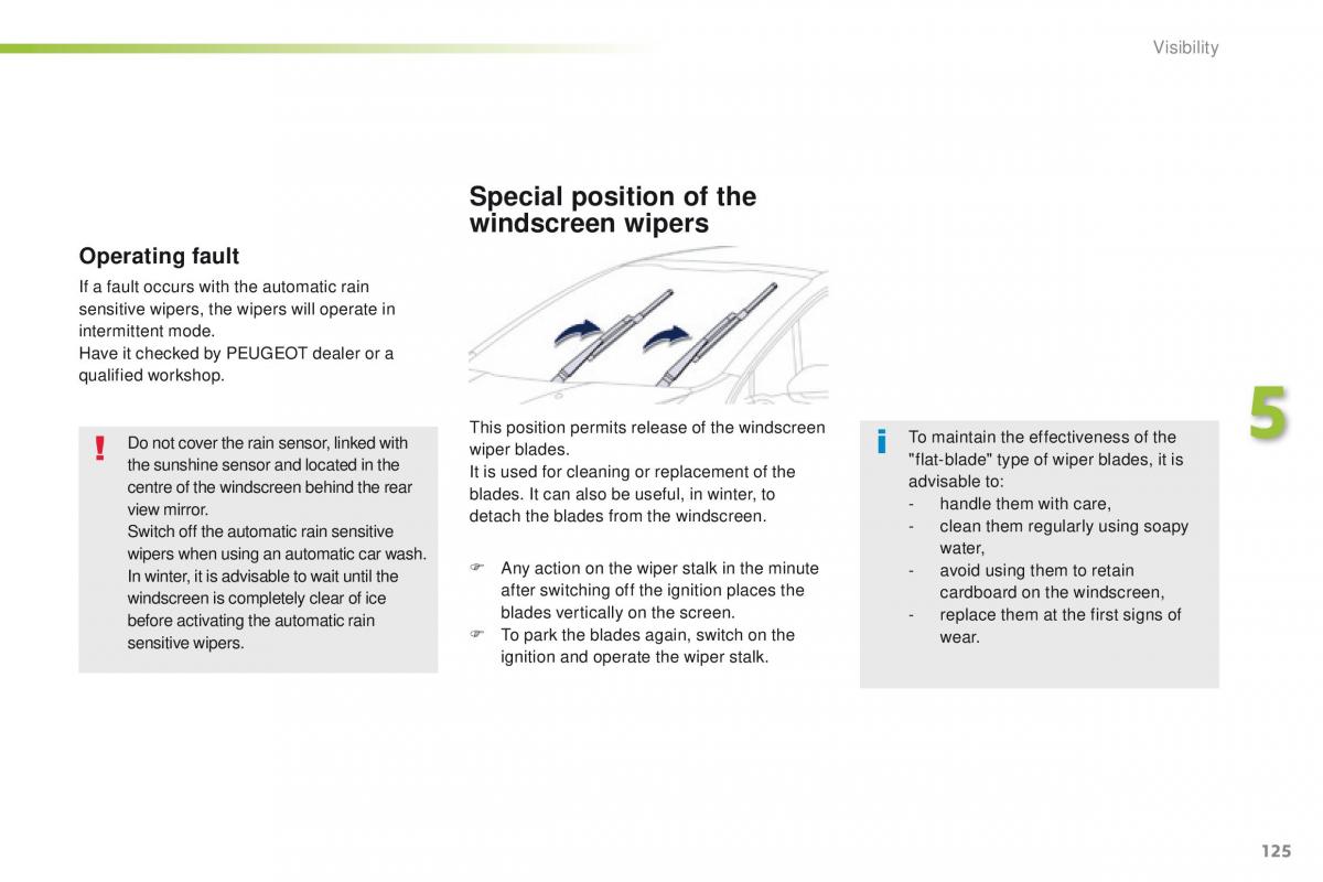 Peugeot 208 owners manual / page 127