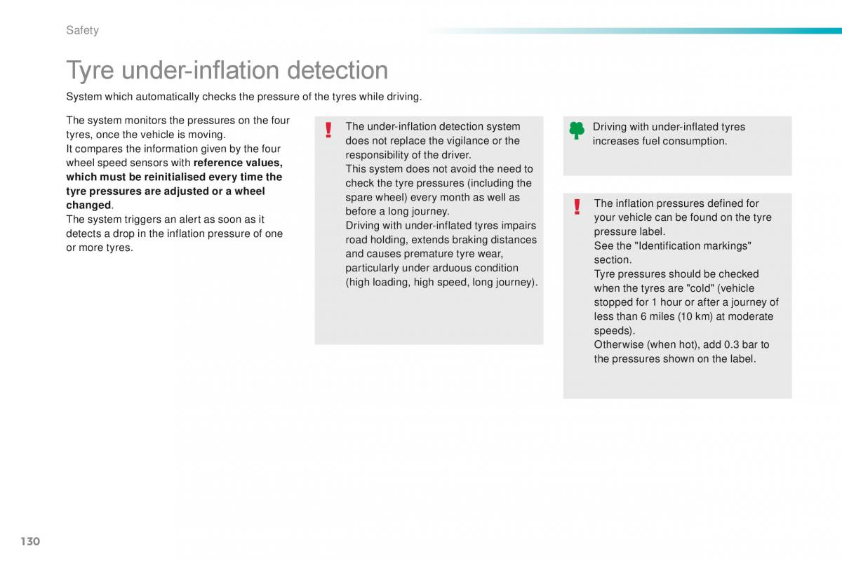 Peugeot 208 owners manual / page 132