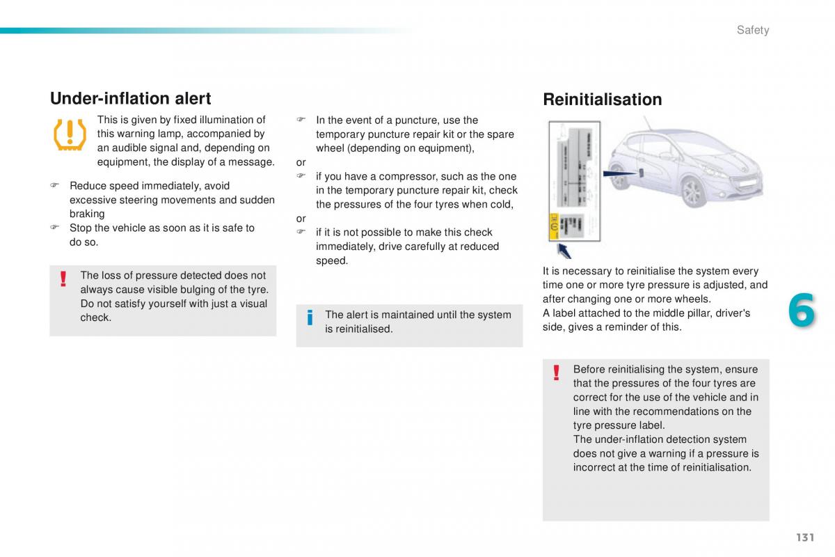 Peugeot 208 owners manual / page 133