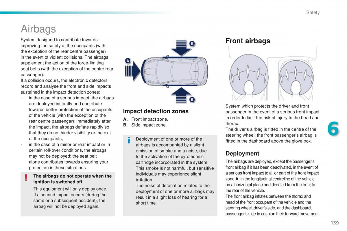 Peugeot 208 owners manual / page 141