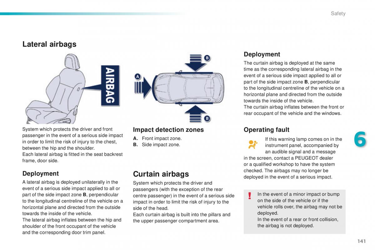 Peugeot 208 owners manual / page 143