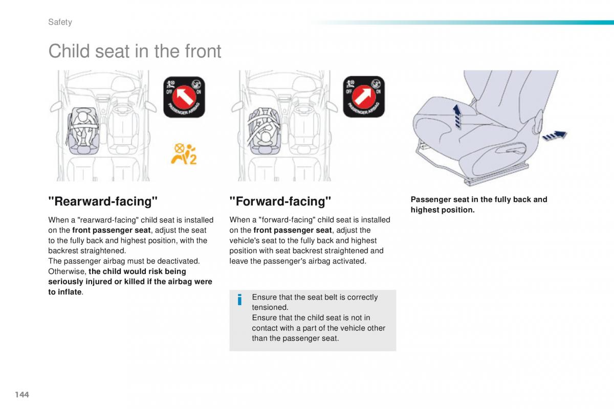 Peugeot 208 owners manual / page 146