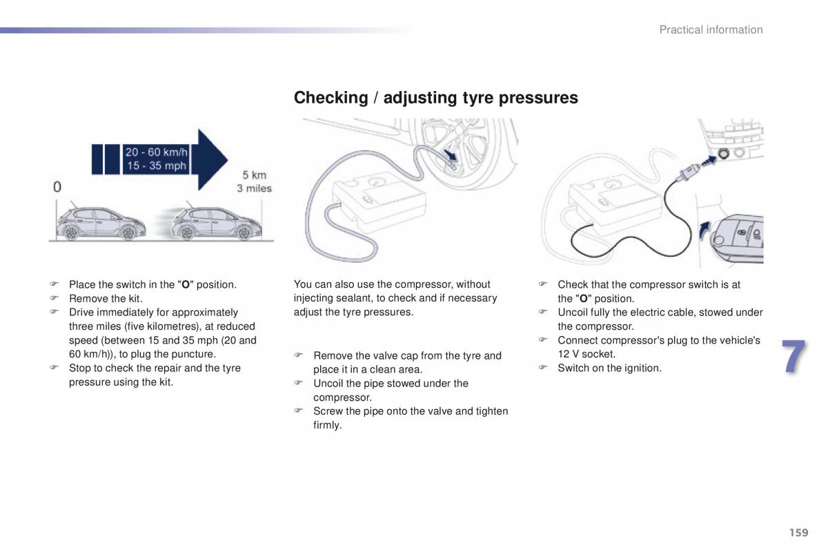 Peugeot 208 owners manual / page 161