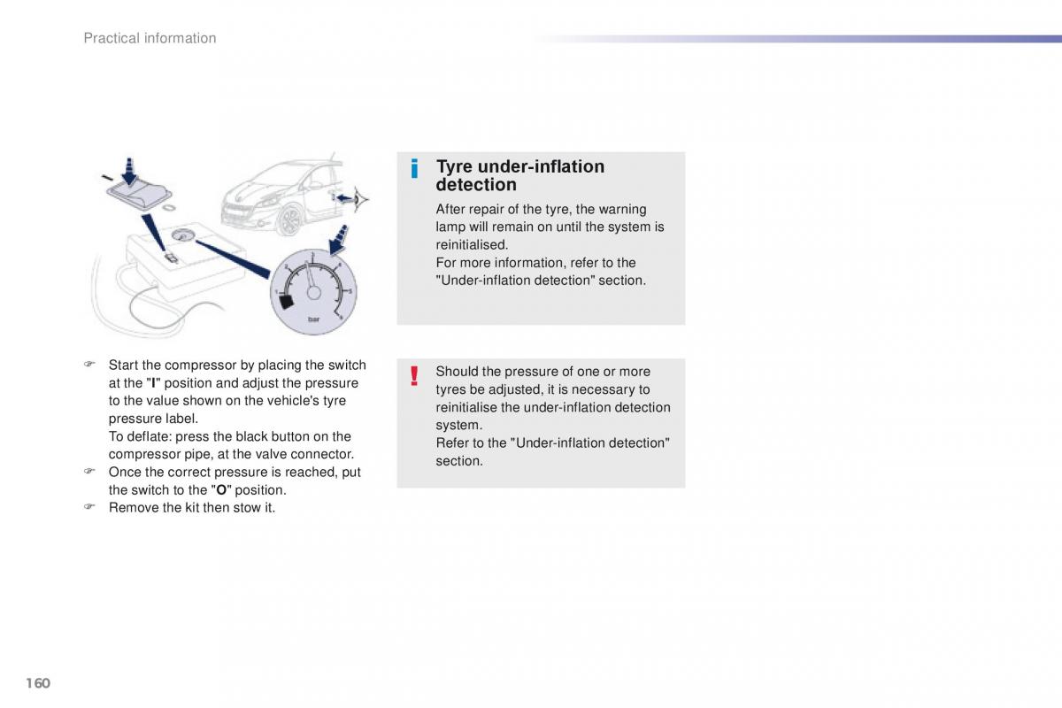 Peugeot 208 owners manual / page 162