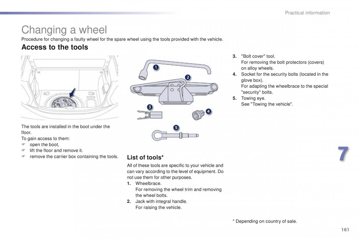 Peugeot 208 owners manual / page 163