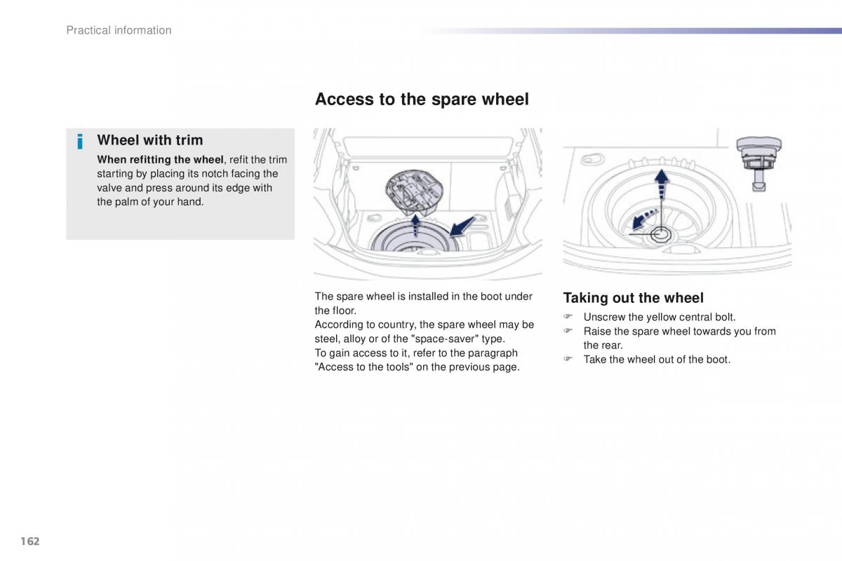 Peugeot 208 owners manual / page 164