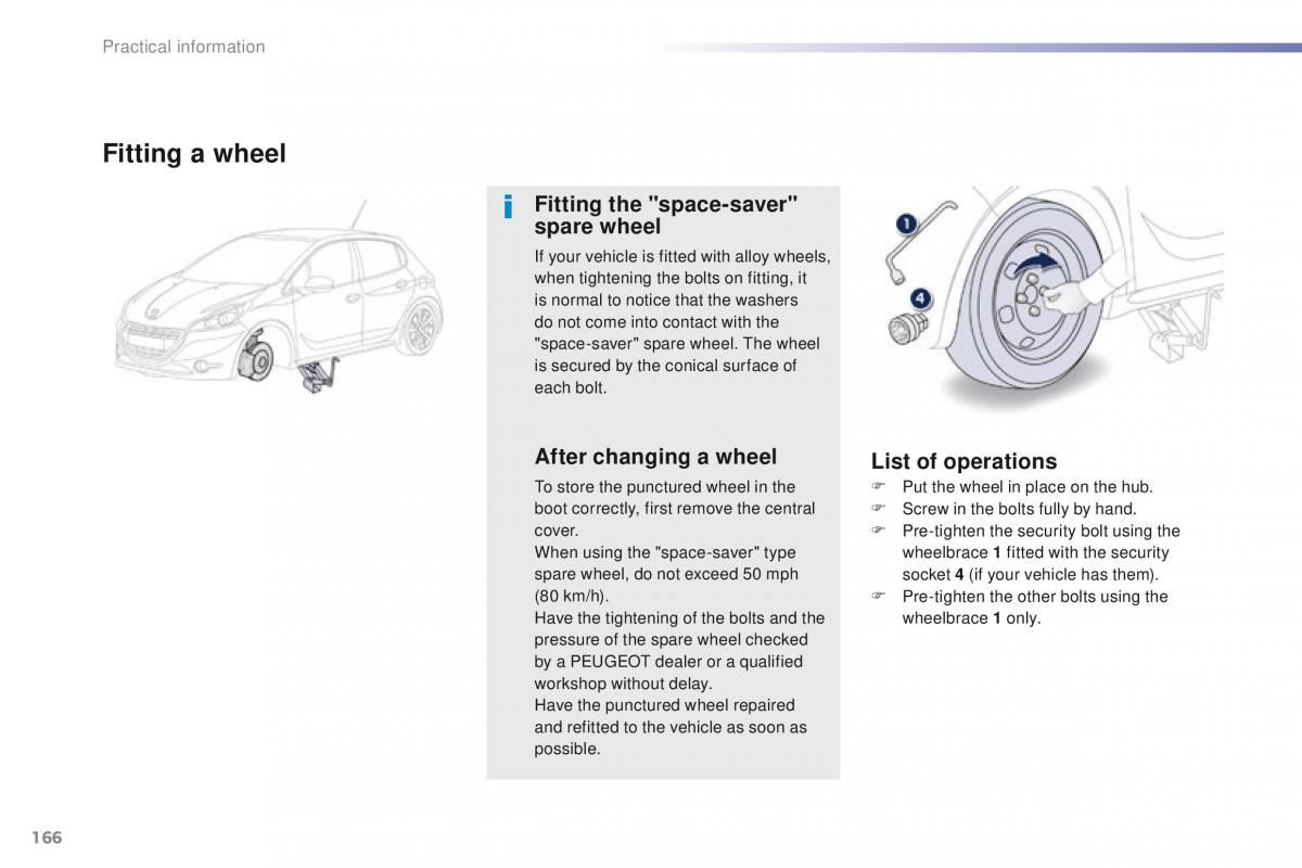 Peugeot 208 owners manual / page 168