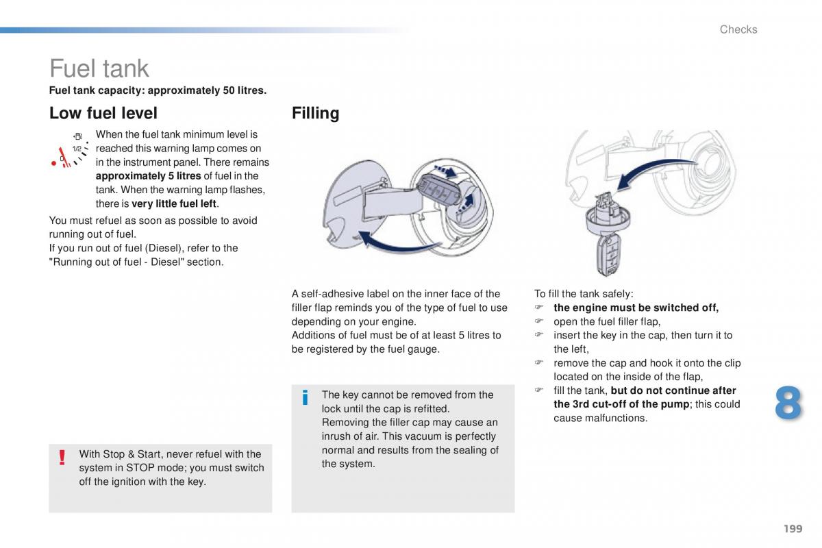 Peugeot 208 owners manual / page 201