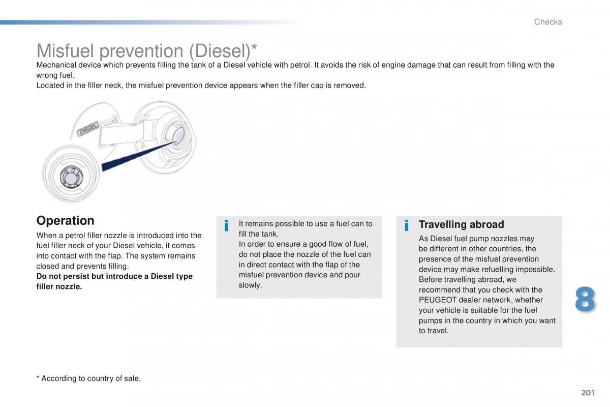 Peugeot 208 owners manual / page 203