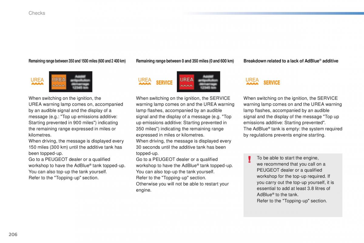 Peugeot 208 owners manual / page 208