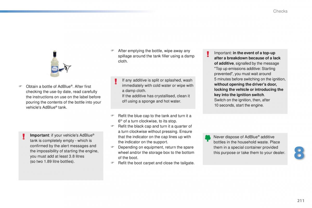 Peugeot 208 owners manual / page 213