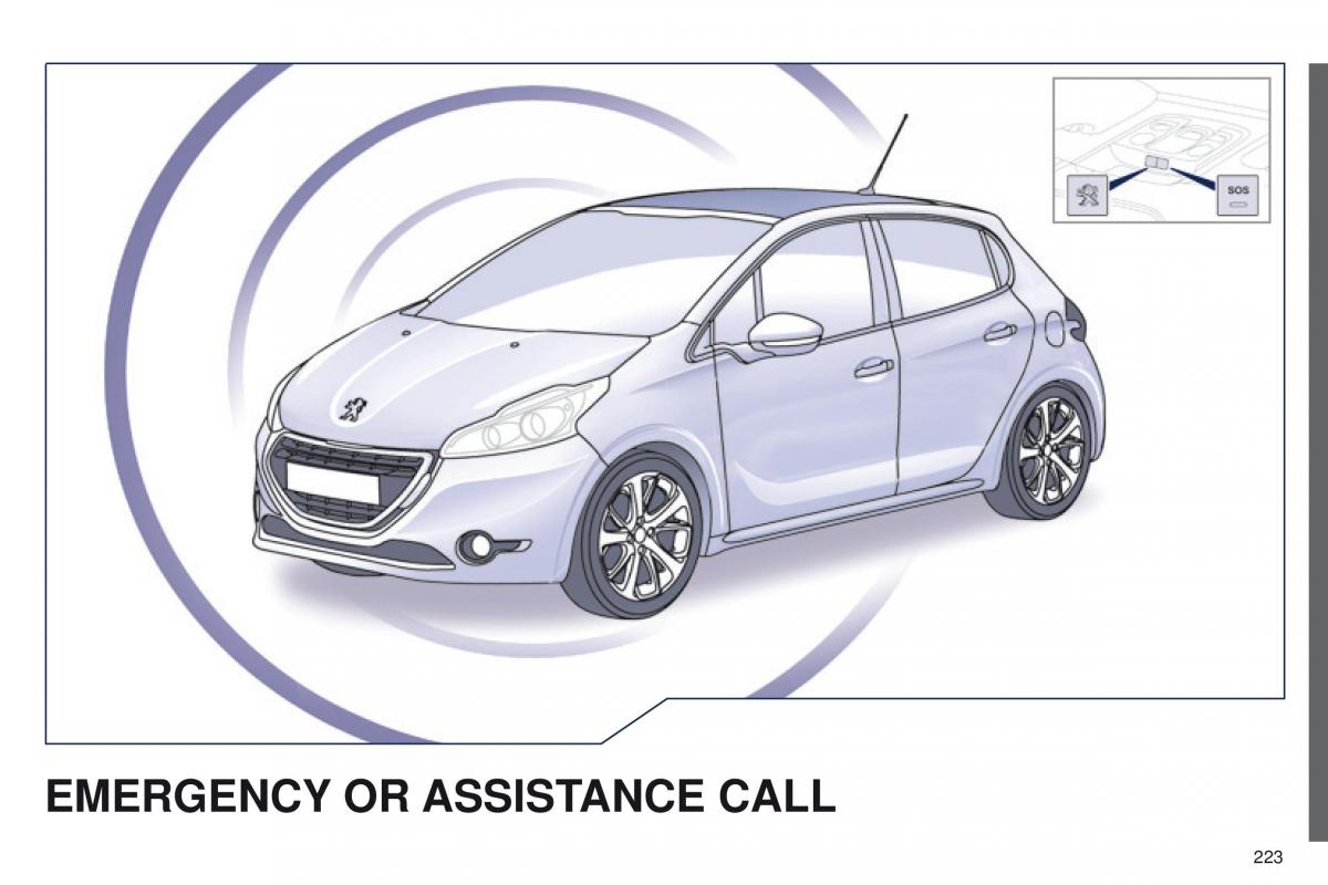 Peugeot 208 owners manual / page 225