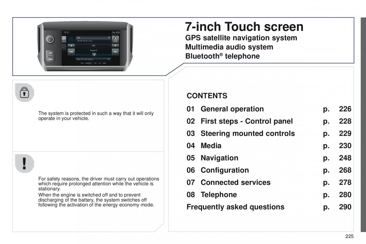 Peugeot 208 owners manual / page 227