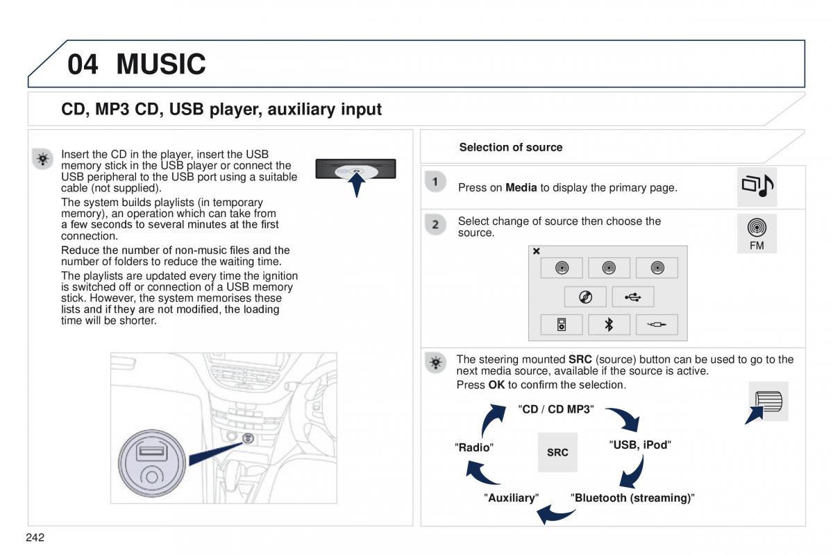 Peugeot 208 owners manual / page 244