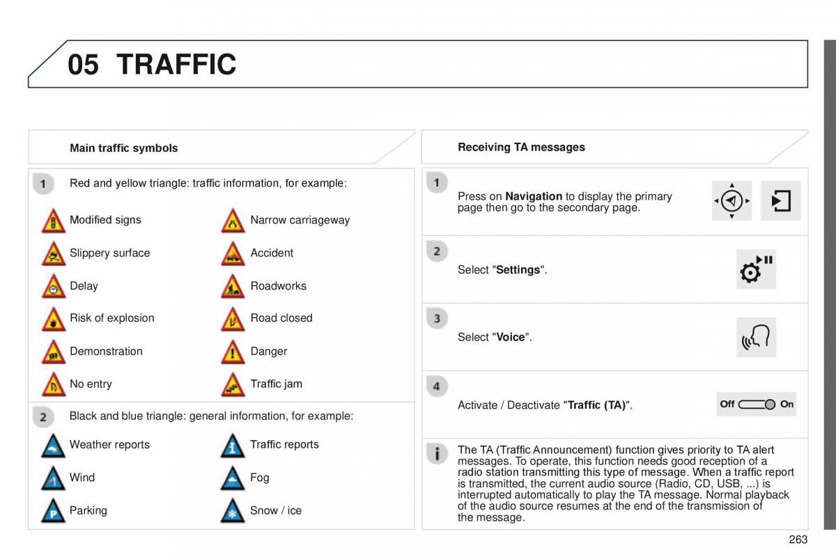 Peugeot 208 owners manual / page 265