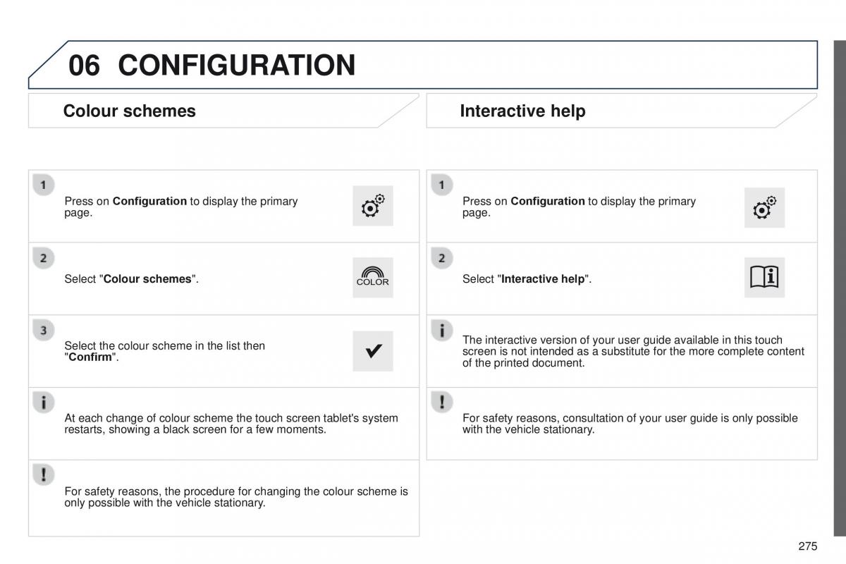 Peugeot 208 owners manual / page 277