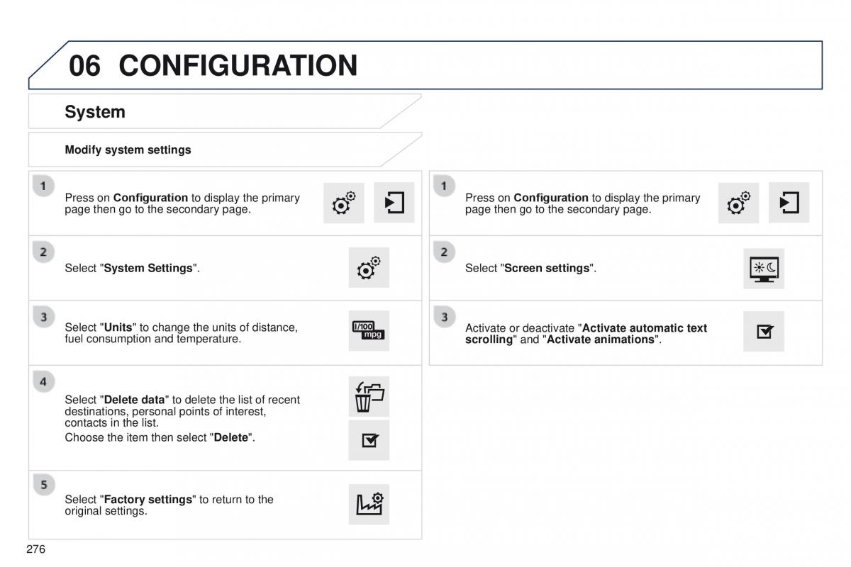 Peugeot 208 owners manual / page 278