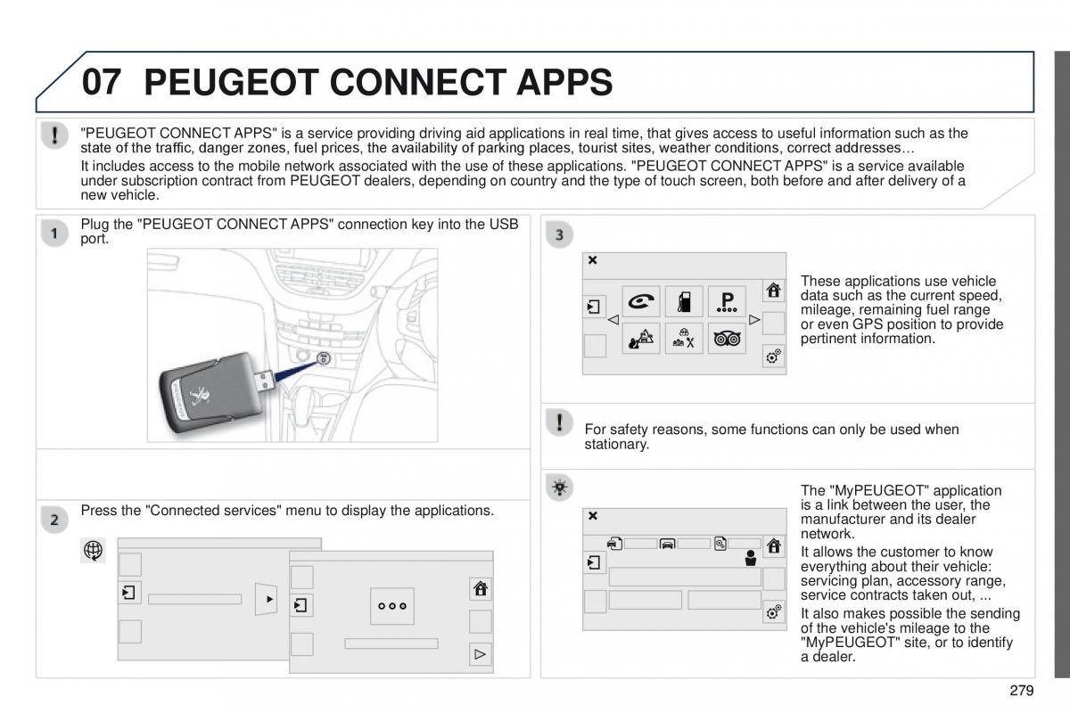 Peugeot 208 owners manual / page 281