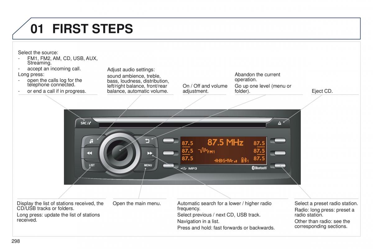 Peugeot 208 owners manual / page 300