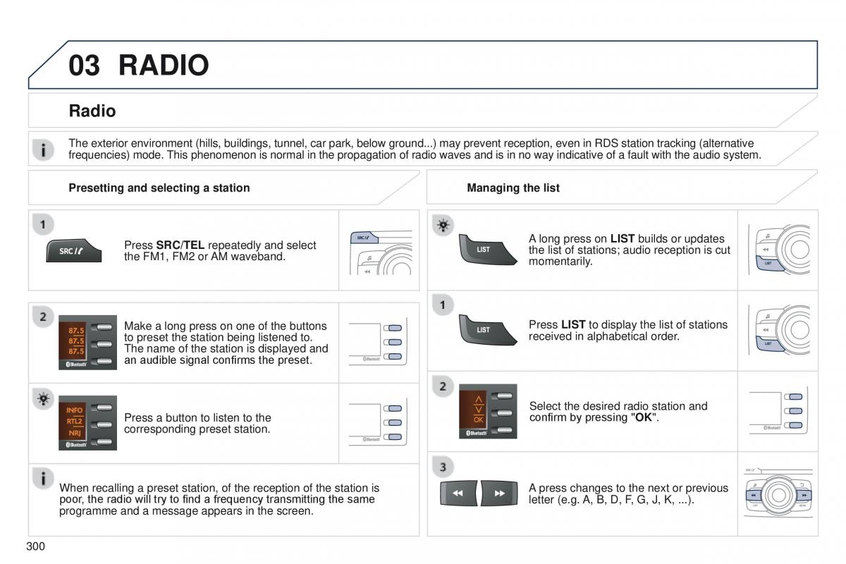 Peugeot 208 owners manual / page 302