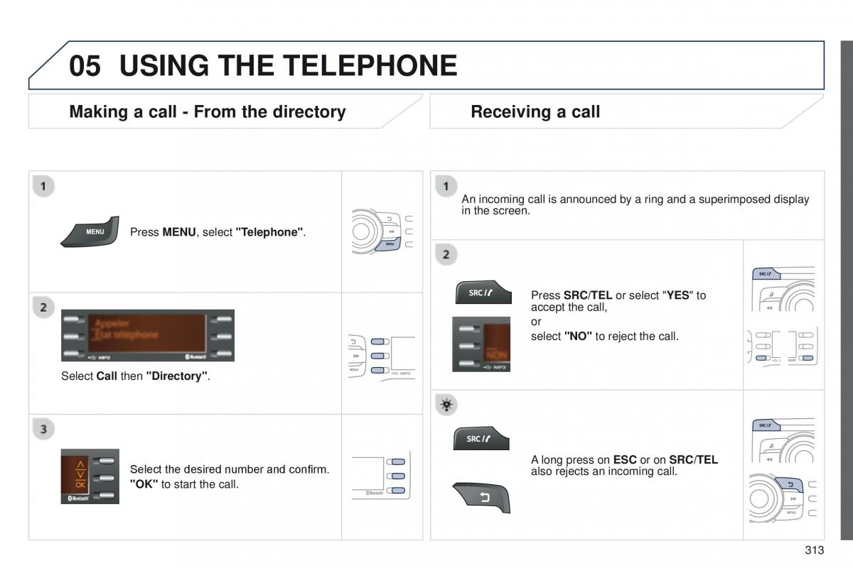 Peugeot 208 owners manual / page 315