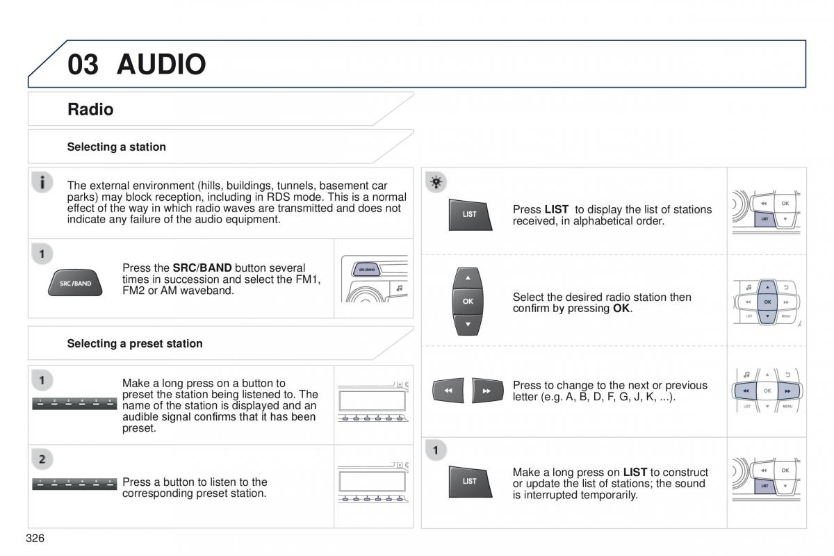 Peugeot 208 owners manual / page 328