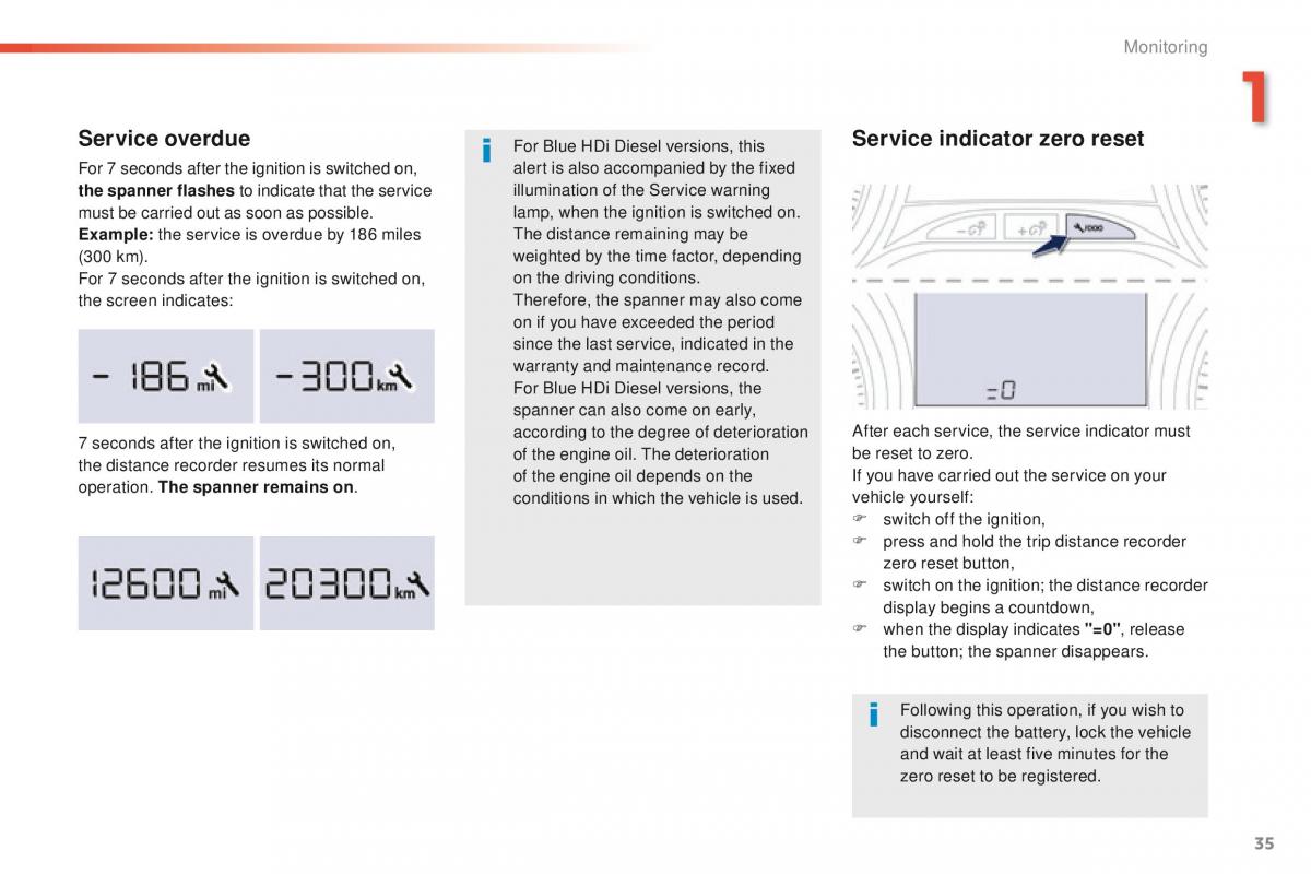 Peugeot 208 owners manual / page 37