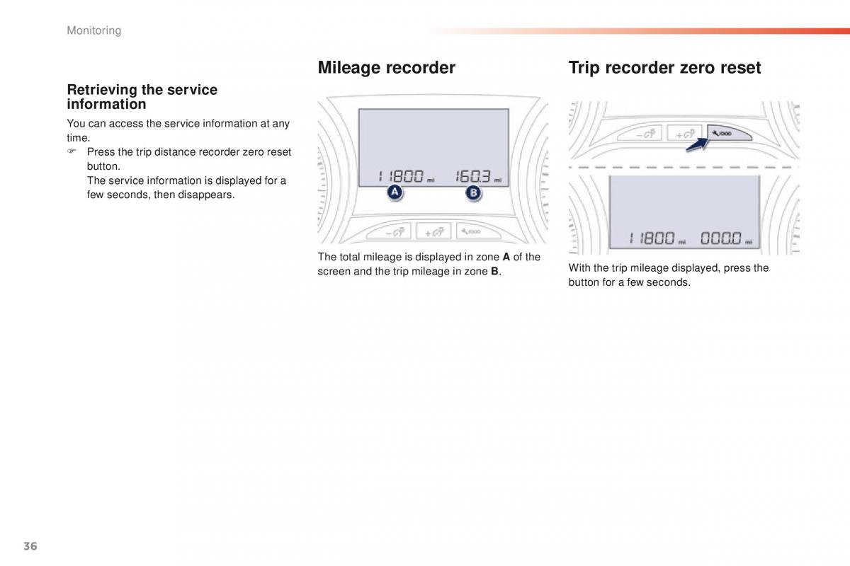 Peugeot 208 owners manual / page 38