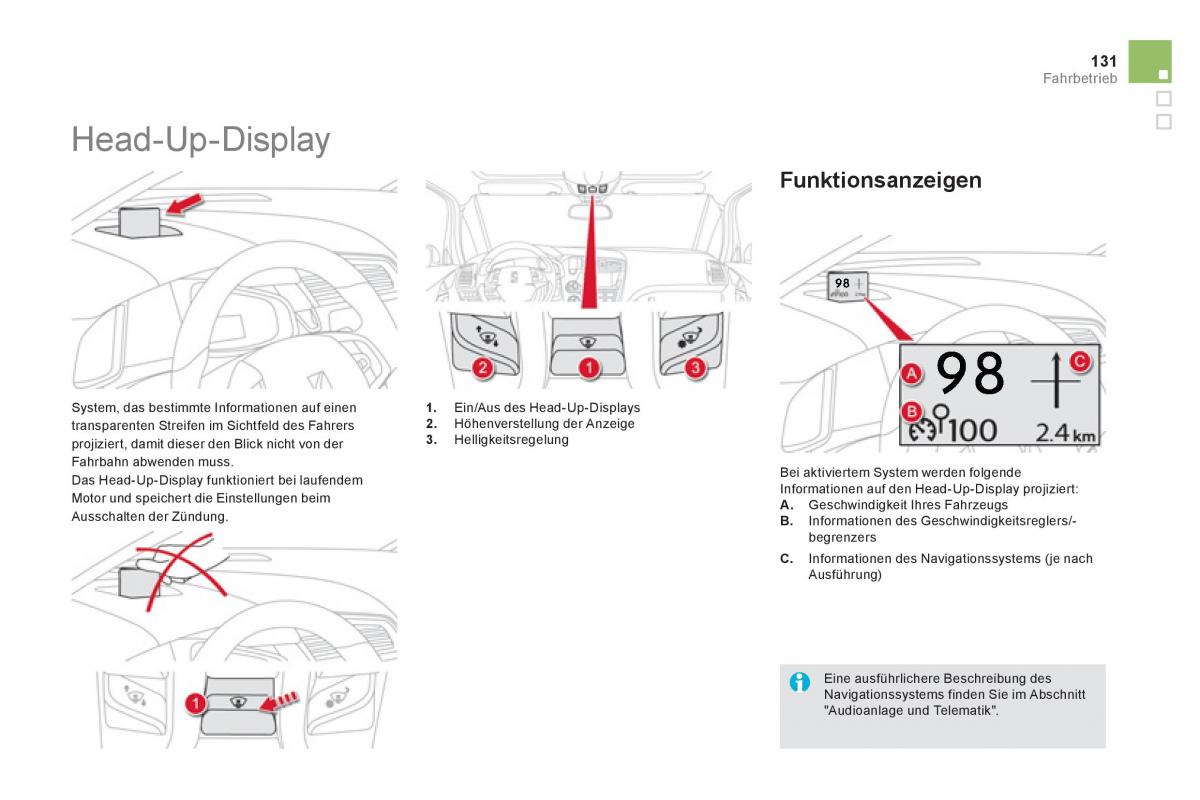 Citroen DS5 Handbuch / page 133