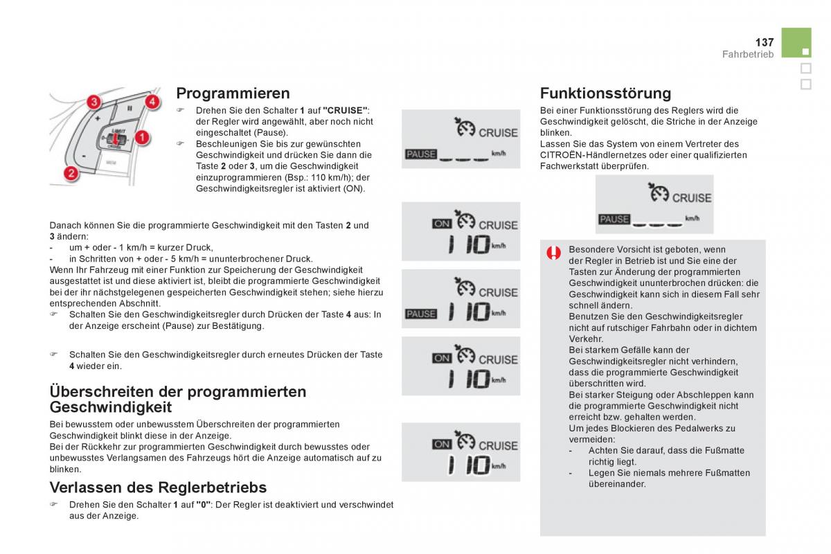 Citroen DS5 Handbuch / page 139