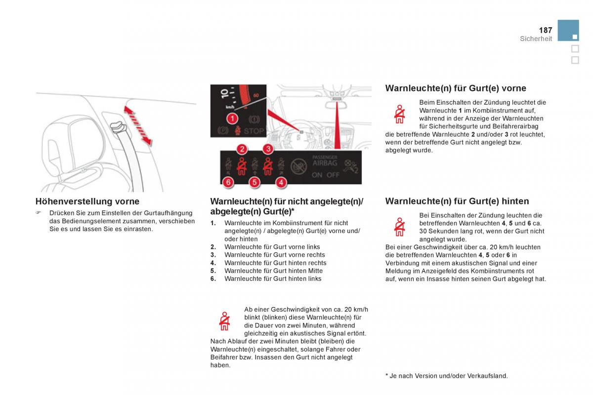 Citroen DS5 Handbuch / page 189