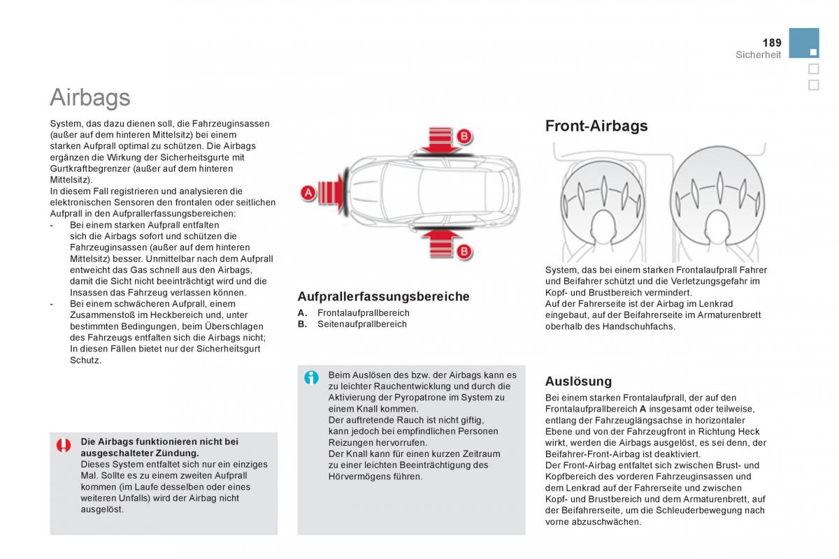 Citroen DS5 Handbuch / page 191