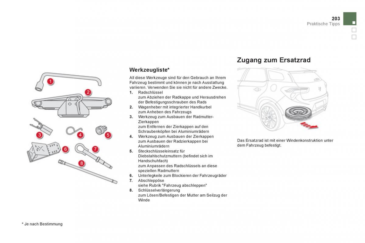 Citroen DS5 Handbuch / page 205