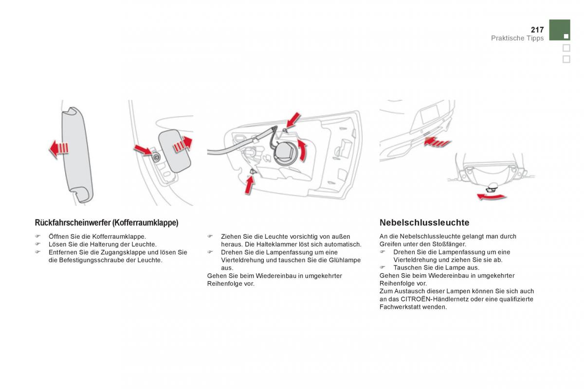 Citroen DS5 Handbuch / page 219