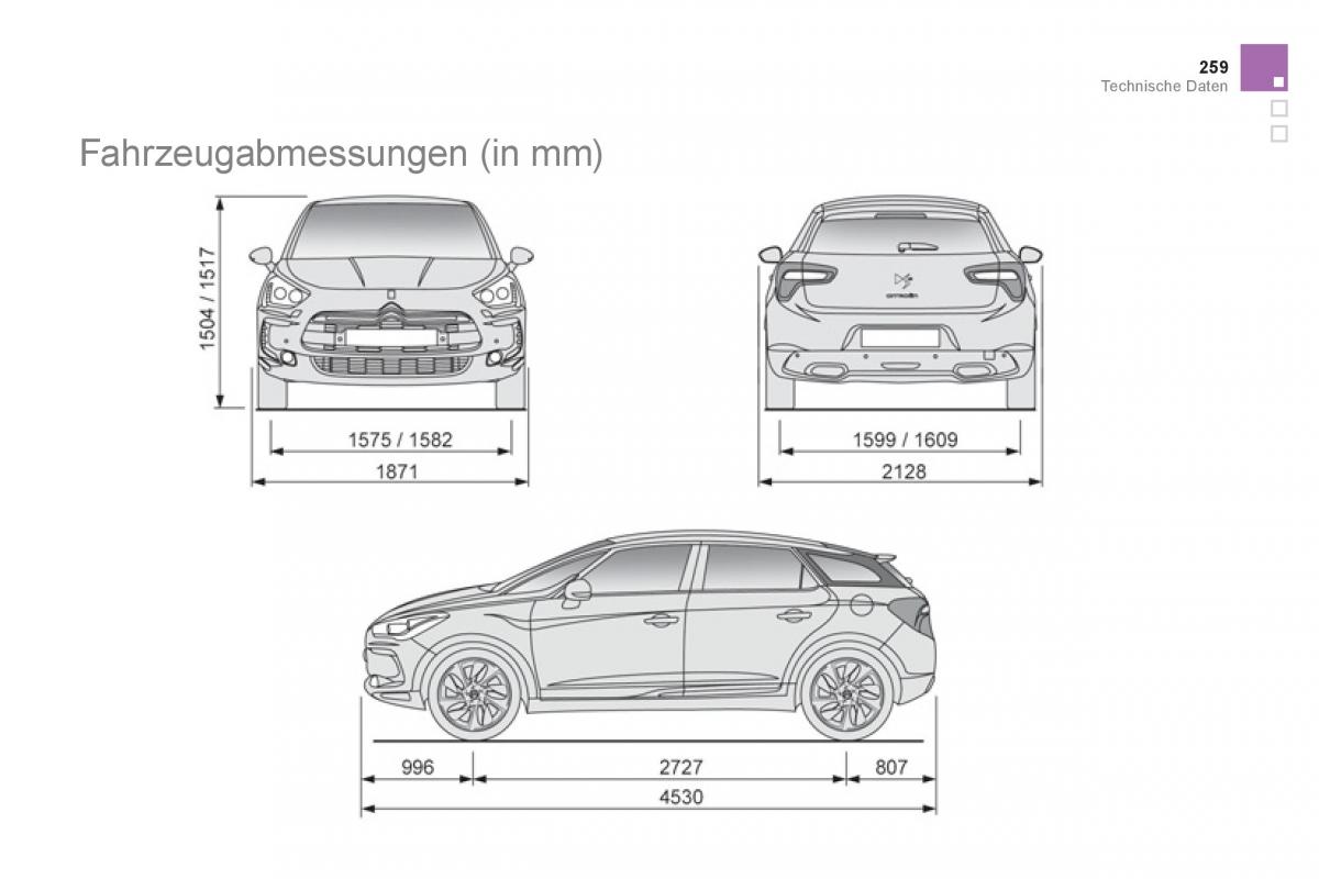 Citroen DS5 Handbuch / page 261