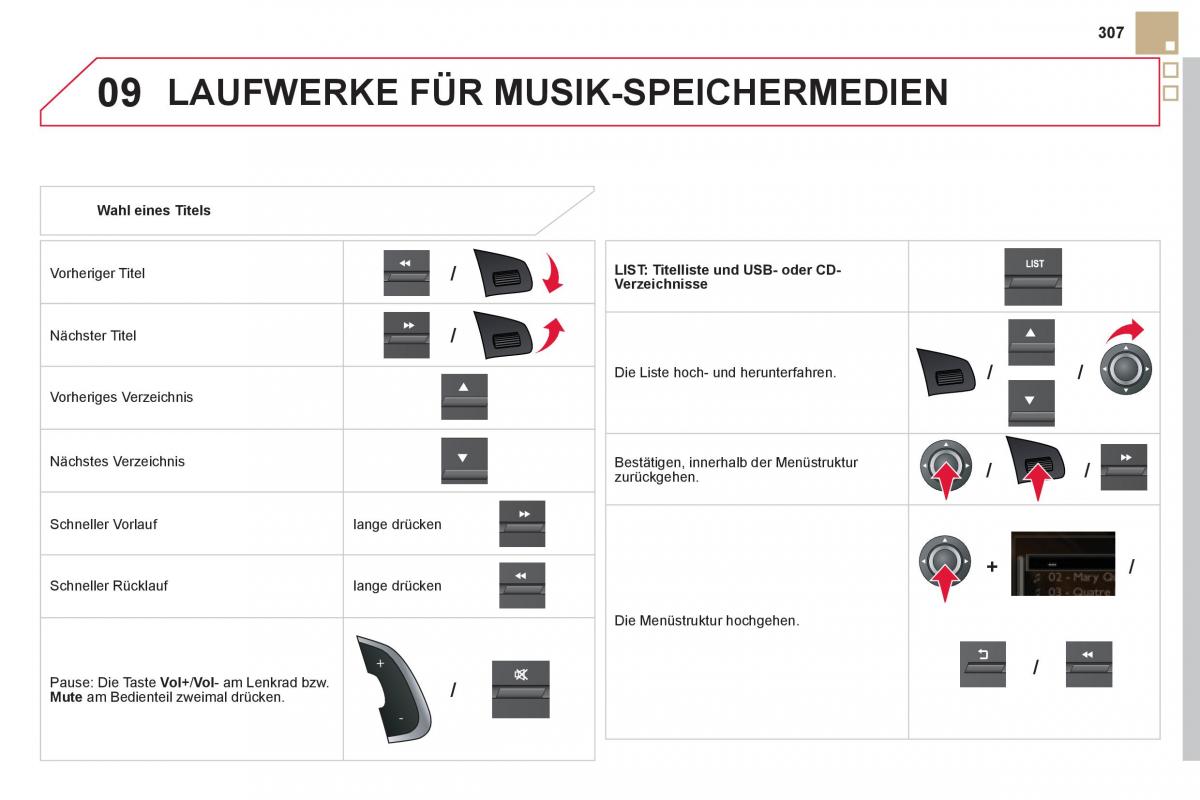 Citroen DS5 Handbuch / page 309