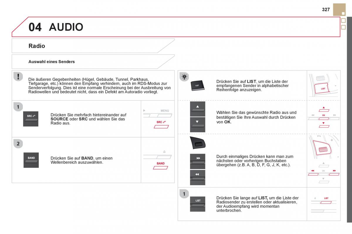 Citroen DS5 Handbuch / page 329