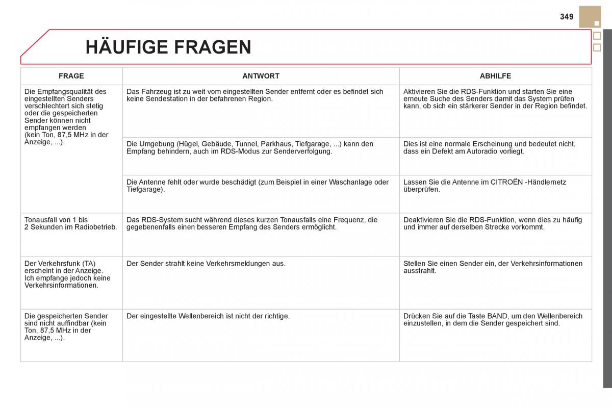 Citroen DS5 Handbuch / page 351