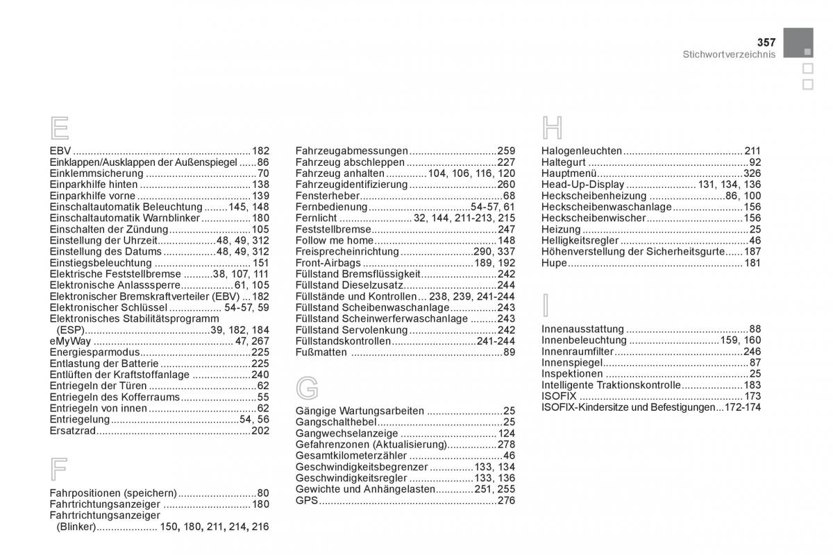 Citroen DS5 Handbuch / page 359